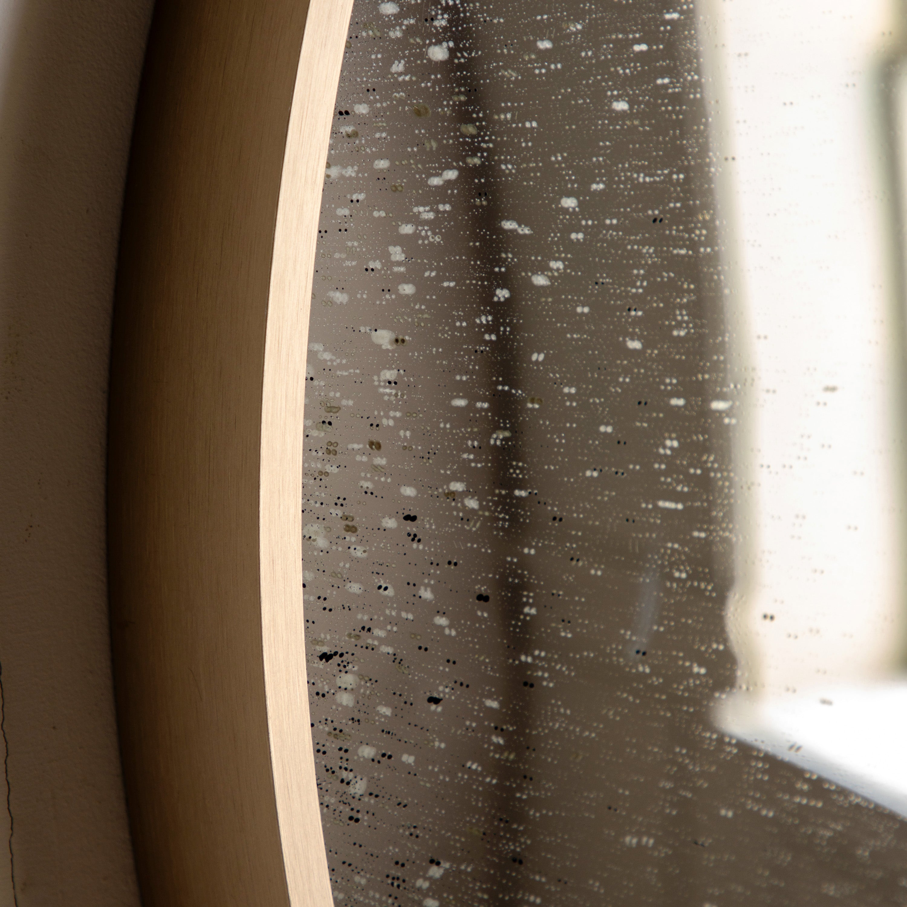 Meadway Bronze Convex Round Wall Mirror